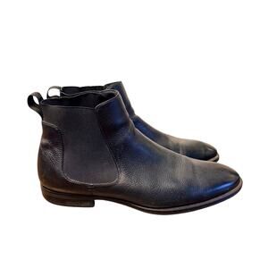 Kenneth Cole 11 Futurepod $185 Leather Chelsea Boots Pull On Ankle Black